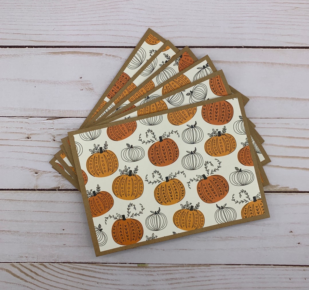 Note Cards Set of 6 ~ Thanksgiving ~ Fall ~ Autumn ~ Thank You ...