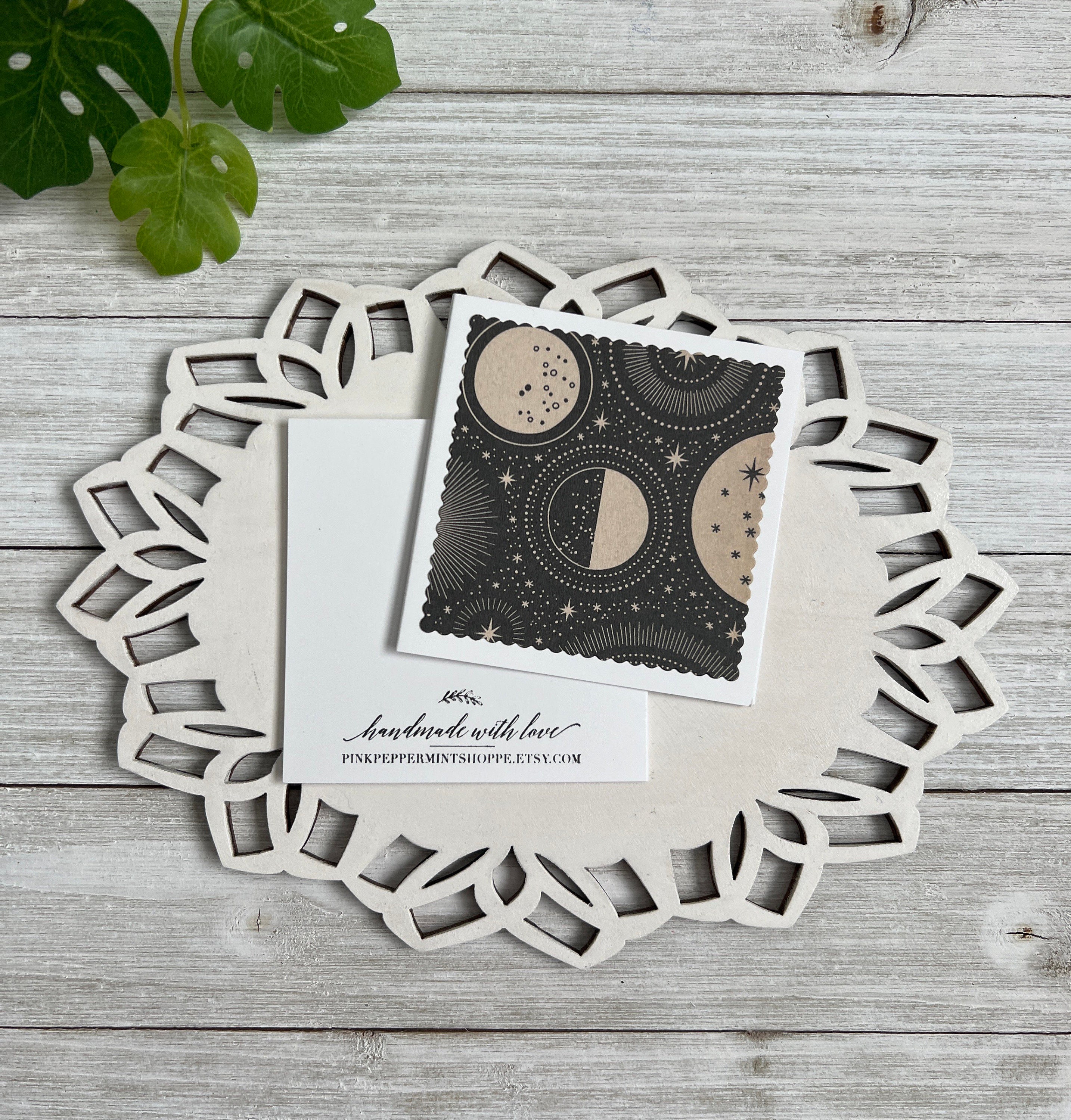 Assorted - Set of 12 Mini Note Cards ~ 3x3 Blank Cards With or W/O ...