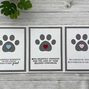 Handmade Single Note Card ~ Cat ~ Dog ~ Pet Sympathy ~ Thinking of You ...