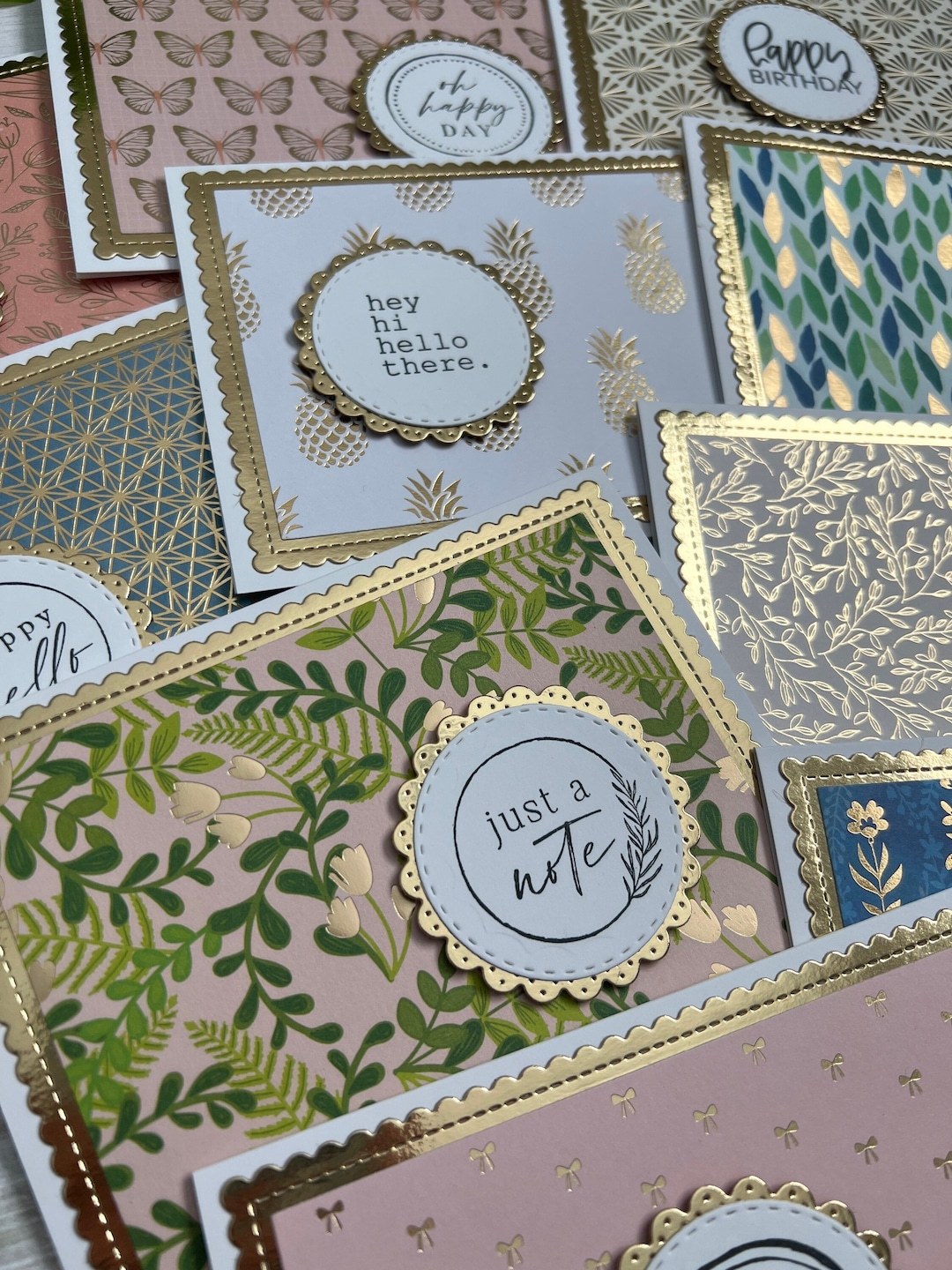 Handmade Assorted Note Cards Set of 10 ~ Thank You ~ Birthday ...
