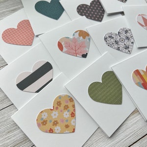 Set of 12 Mini Note Cards ~ 3x3 Blank Cards With Envelopes - Heart Love ...
