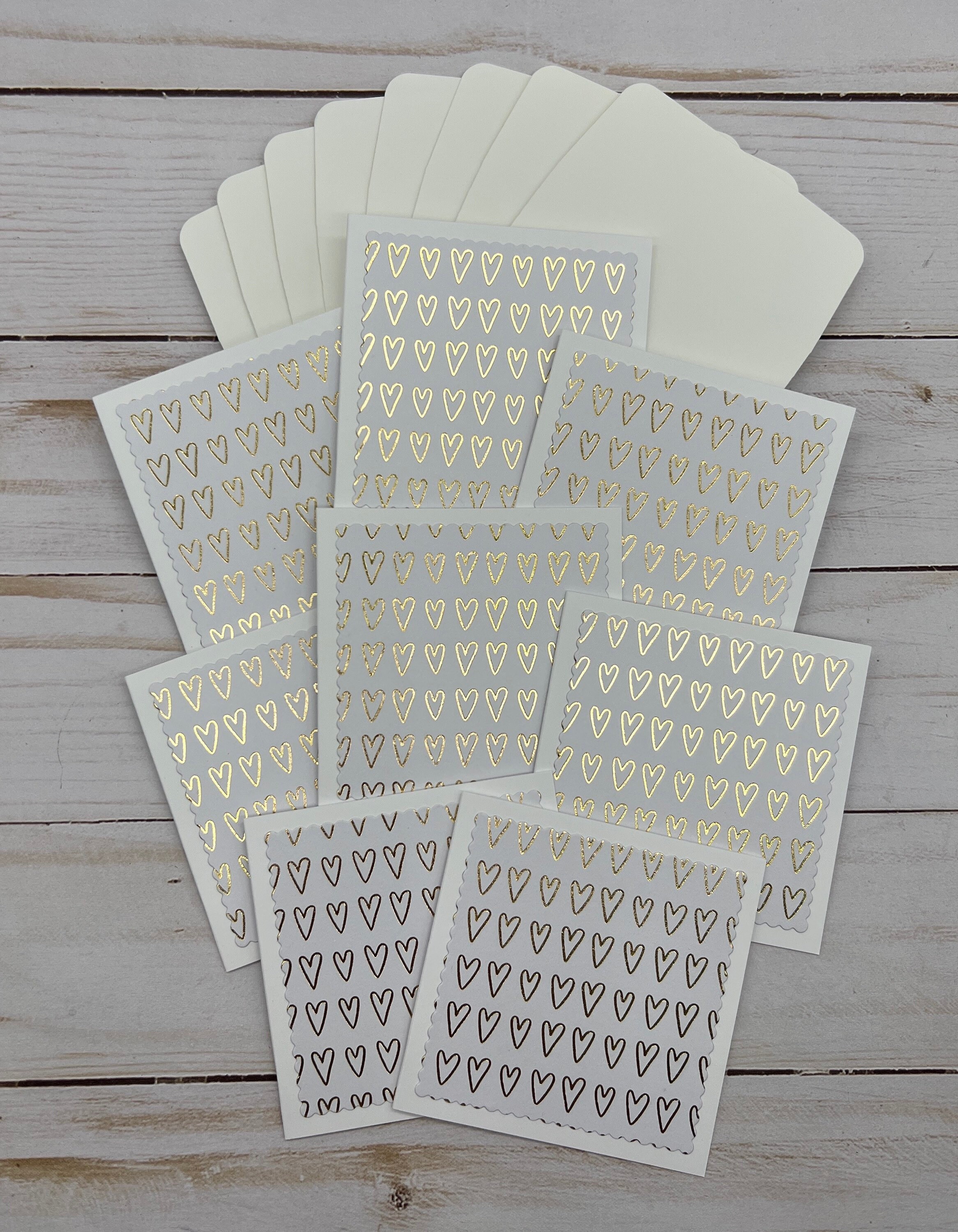 Assorted - Set of 8 Mini Note Cards ~ 3x3 Blank Cards With Envelopes ...