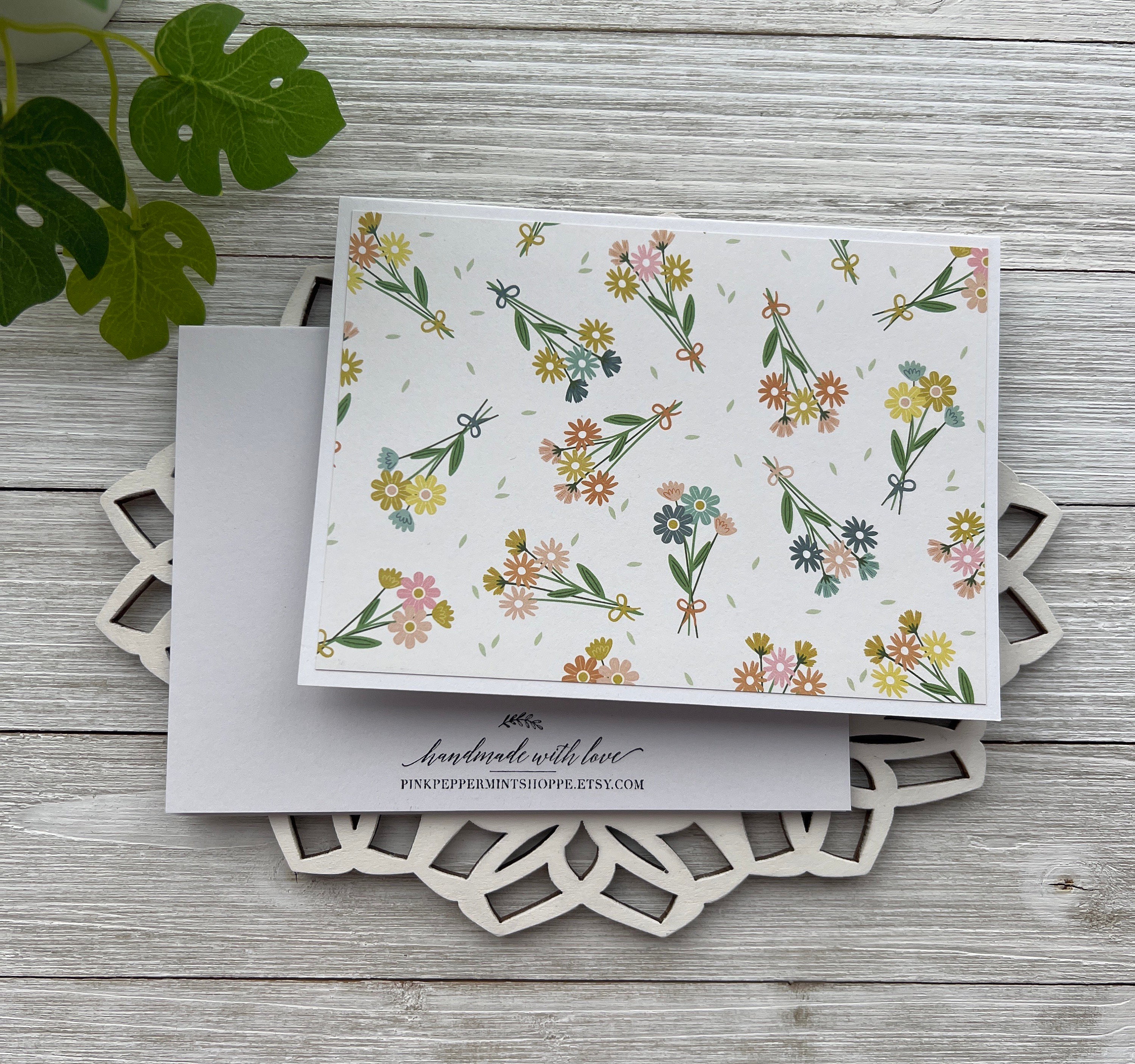 Note Cards Set of 8 ~ Flowers ~ All Occasion ~ Thank You ~ Spring ...