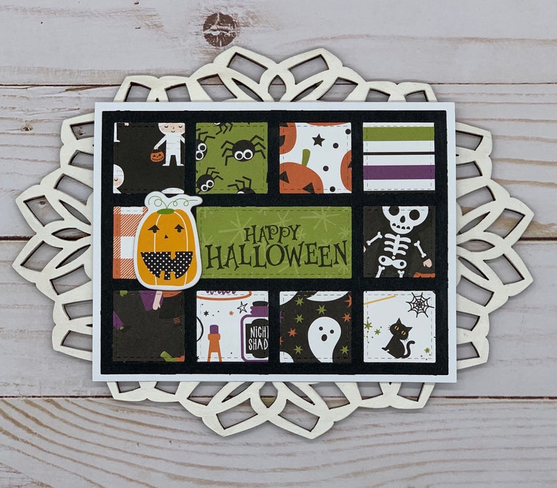 Happy Halloween ~ Handmade Note Cards Blank A2 Stationery ~ PinkPeppermintShoppe Set of 3 Greeting Cards