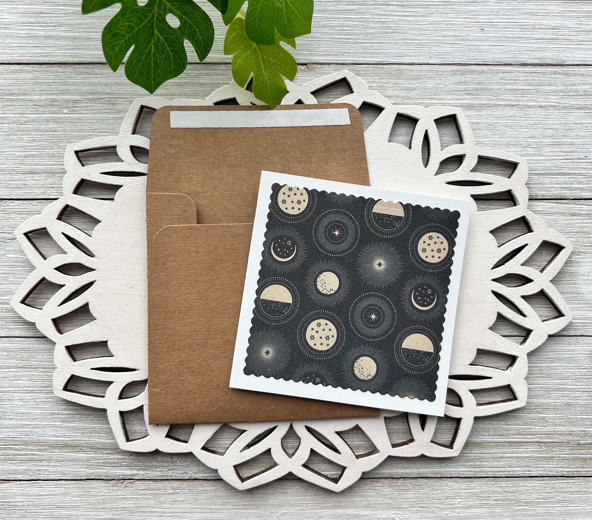 Assorted - Set of 12 Mini Note Cards ~ 3x3 Blank Cards With or W/O ...