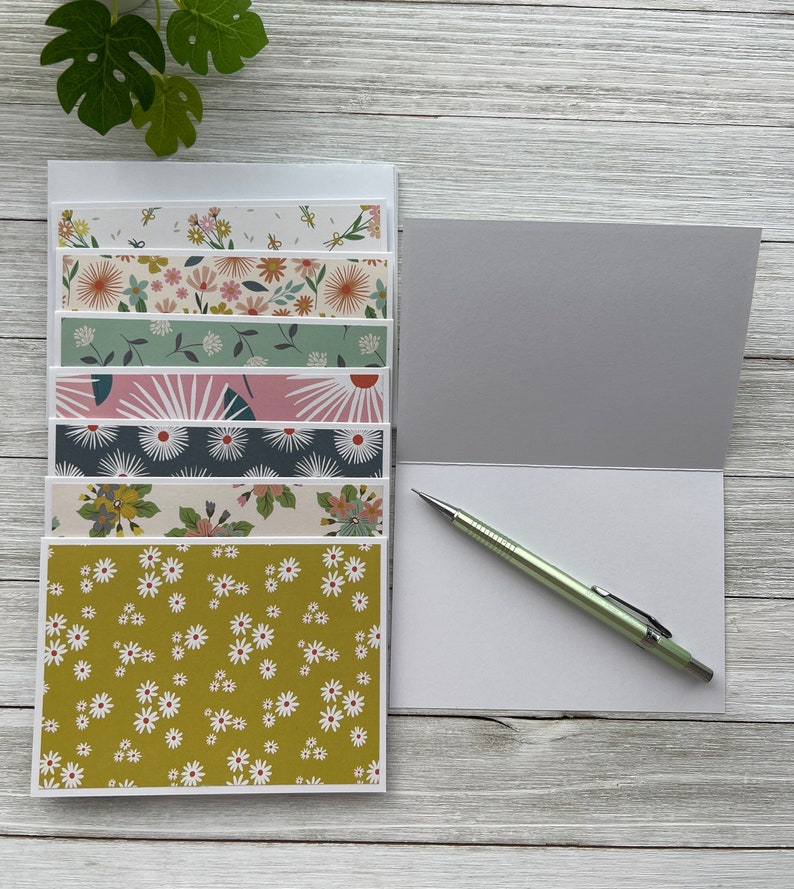 Note Cards Set of 8 ~ Flowers ~ All Occasion ~ Thank You ~ Spring ...