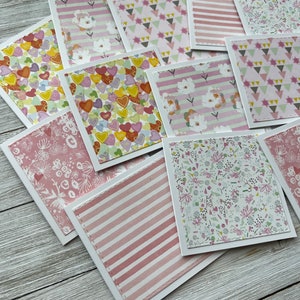 Set of 12 Mini Note Cards ~ 3x3 Blank Cards With or W/O Envelopes ...