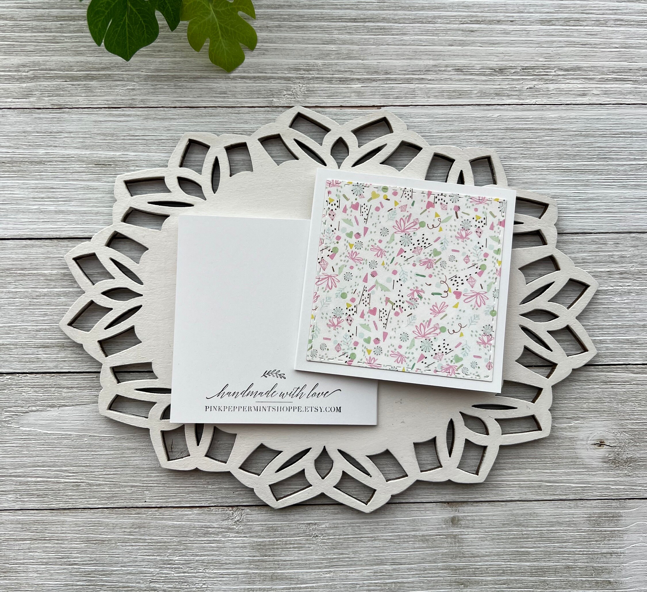 Set of 12 Mini Note Cards ~ 3x3 Blank Cards With or W/O Envelopes ...