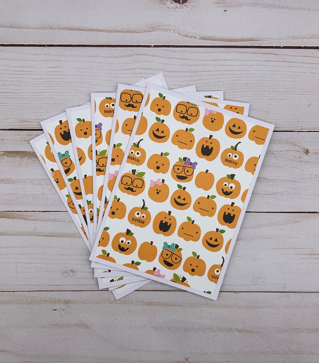 Handmade Note Cards Set of 6 Halloween Fall Autumn Thank You Nerdy ...
