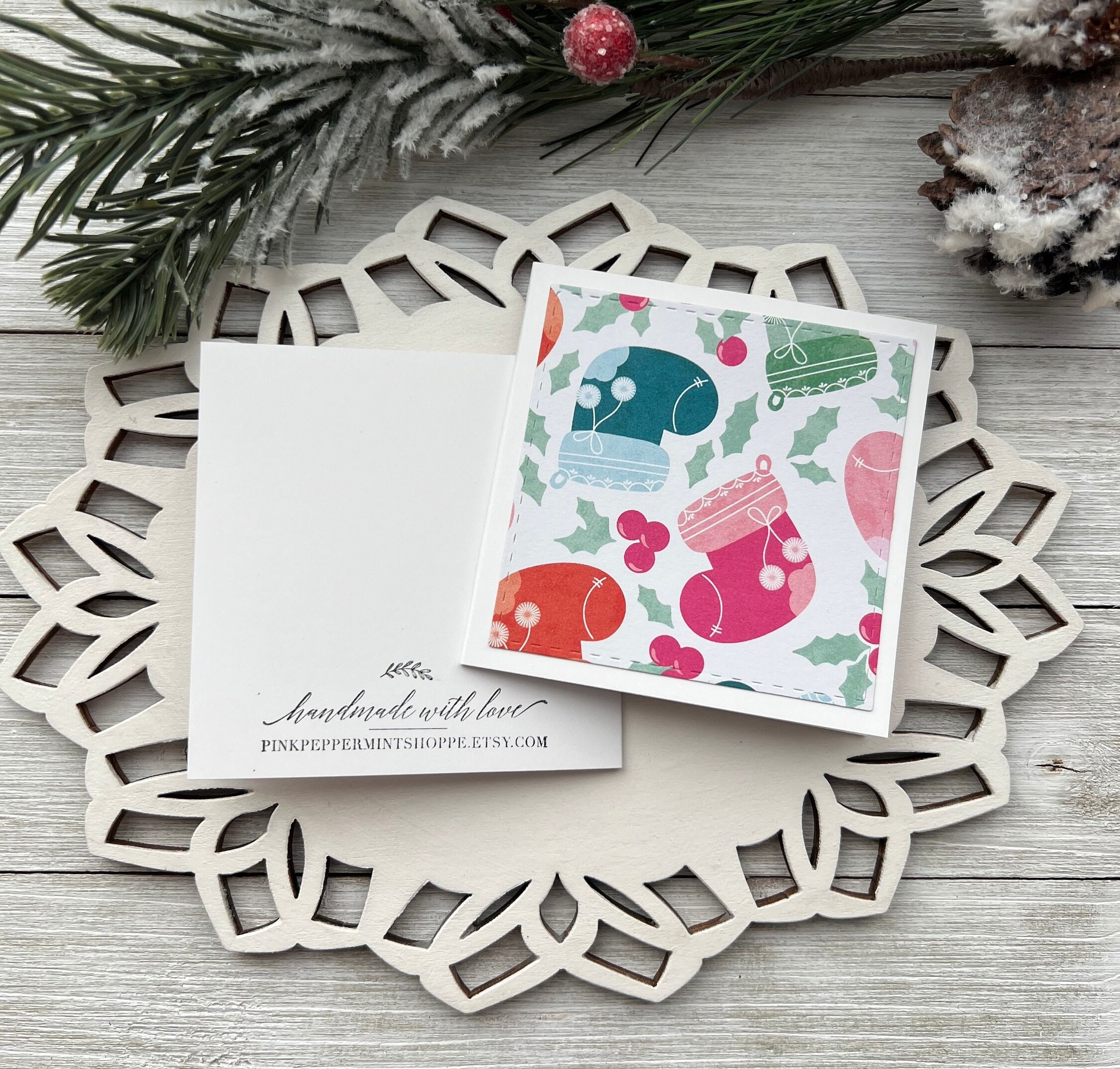 Set of 10 Mini Note Cards ~ 3x3 Blank Cards With Envelopes ~ Lunch Box ...