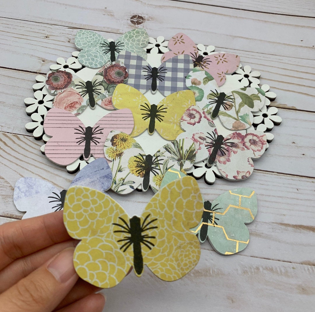 Assorted Note Cards - Set of 12 Mini Butterfly Shaped Notecards ~ Blank ...