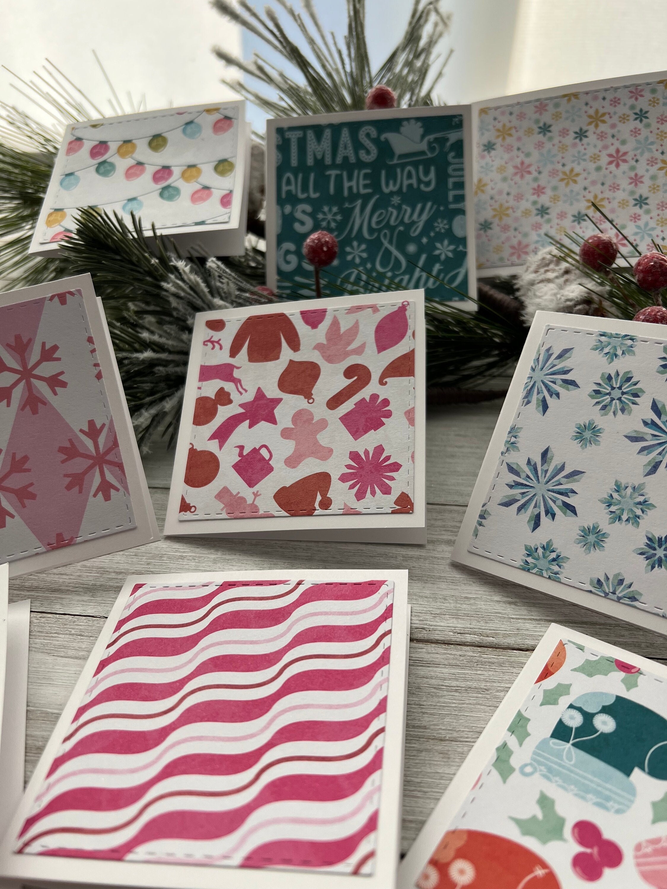 Set of 10 Mini Note Cards ~ 3x3 Blank Cards With Envelopes ~ Lunch Box ...