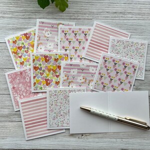 Set of 12 Mini Note Cards ~ 3x3 Blank Cards With or W/O Envelopes ...