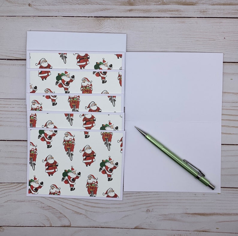 Handmade Note Cards Set of 6 ~ All Occasion ~ Jolly Santa Claus ...