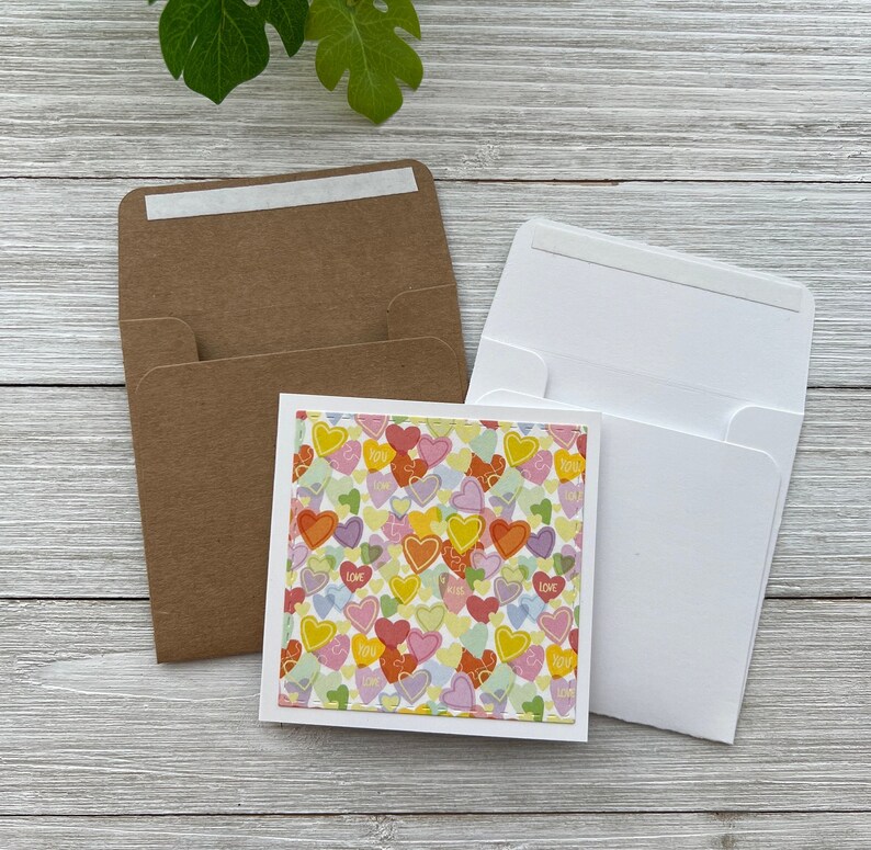 Set of 12 Mini Note Cards ~ 3x3 Blank Cards With or W/O Envelopes ...