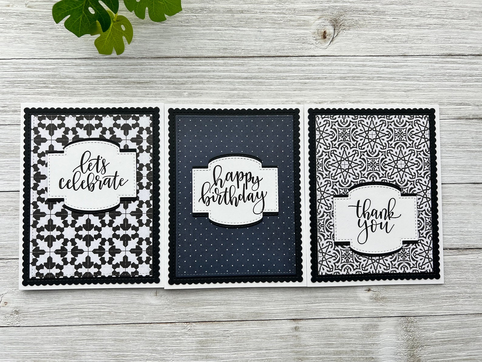 Set of 6 ~ Assorted Note Cards ~ Thank You ~ Birthday ~ Thinking of You ...