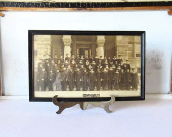 Antique 1920 Panoramic Sepia graduation photo of Catholic University in Washington, D.C, June 1920