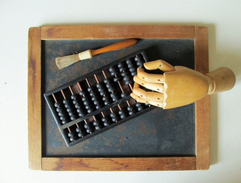 Vintage Wooden Abacus Desk Decor Minimalist Vintage Wooden Abacus Desk Decor
