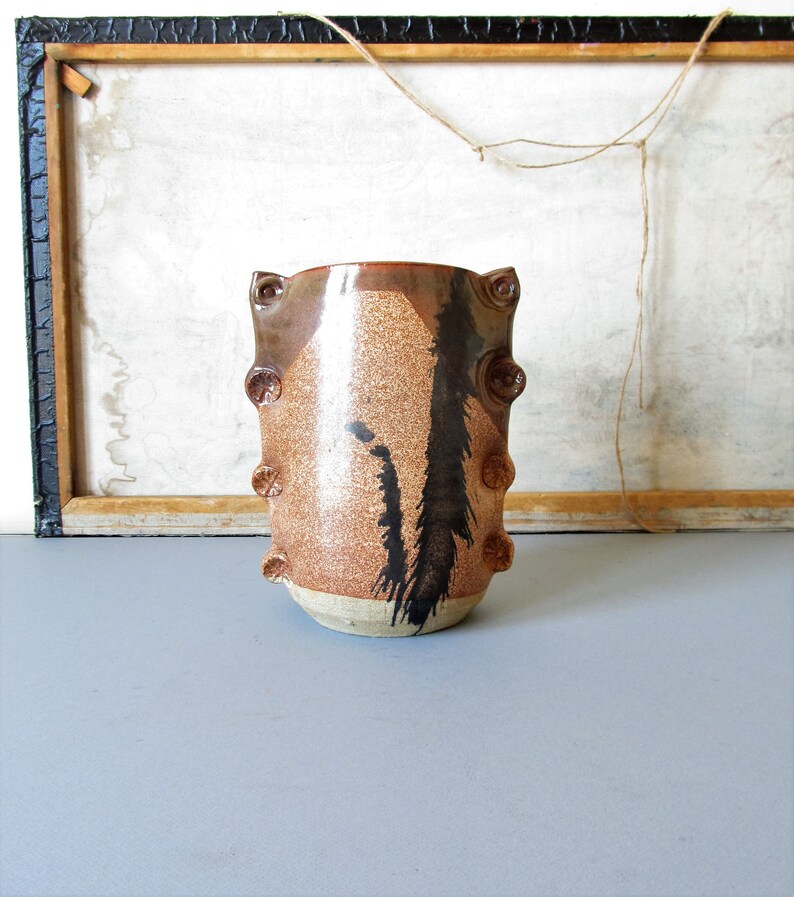 Large Studio Pottery Vase Abstract Vase American Modern Etsy