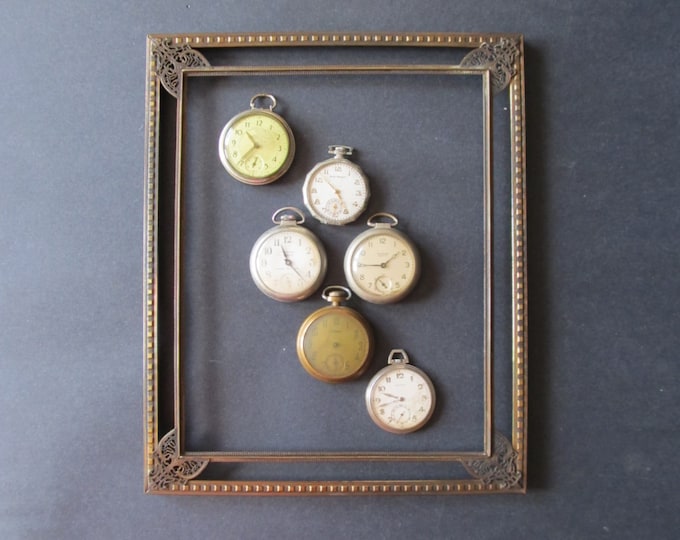 Vintage Pocket Watch Collection Etsy