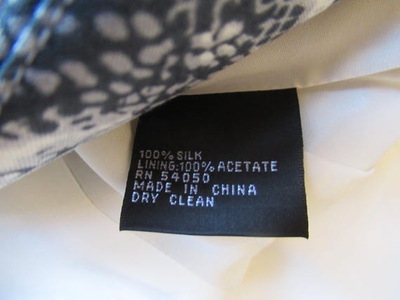 Vintage Albert Nipon Silk Dress Coat: Animal Prin… - image 5