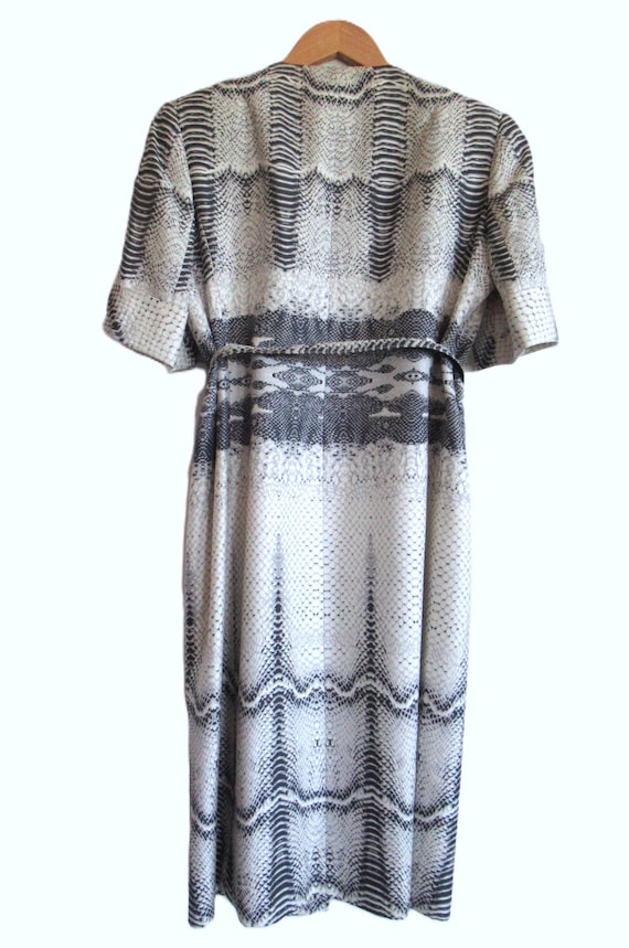 Vintage Albert Nipon Silk Dress Coat: Animal Prin… - image 6