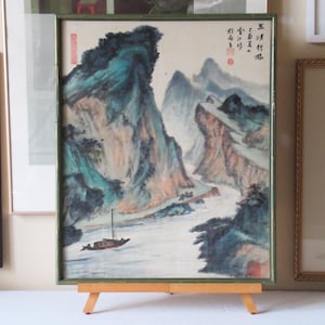 Charming, moody ambient Chinese landscape paintings, Shan shui, mountain and water