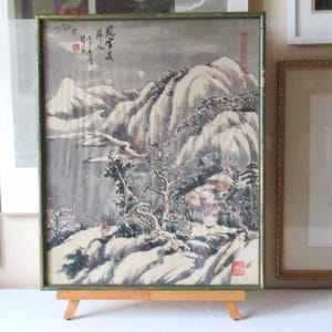 Charming, moody ambient Chinese landscape paintings, Shan shui, mountain and water