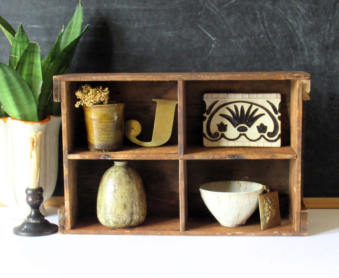 Vintage Wooden Box Farmhouse Wood Box Rustic Decor Country Etsy