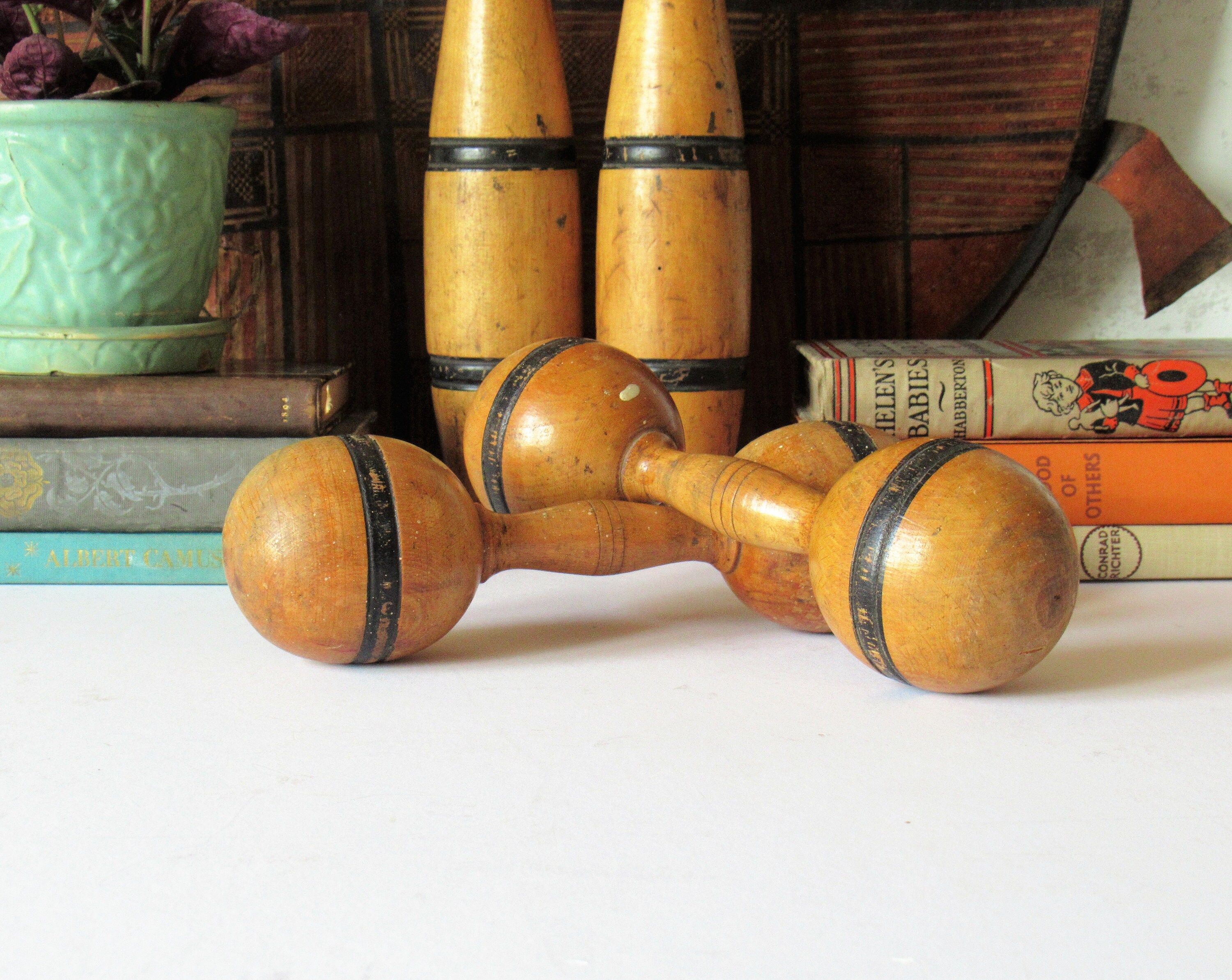 Antique Dumbbells for sale Only 3 left at 75