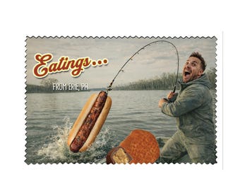 Erie PA Postcard | Smith's Hot Dogs, Pepperoni Balls Souvenir