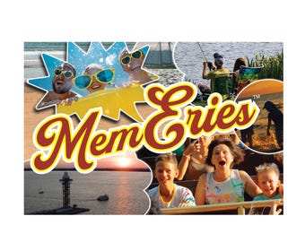MemEries™ Souvenir Postcard | Presque Isle Pennsylvania | Lake Erie Travel Gift | Original Erie Design