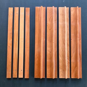 Ensemble de 4 racks de mahjong en cerisier de 20 po. | Poussoirs magnétiques image 4