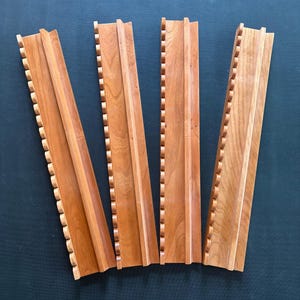 Ensemble de 4 racks de mahjong en cerisier de 20 po. | Poussoirs magnétiques image 8