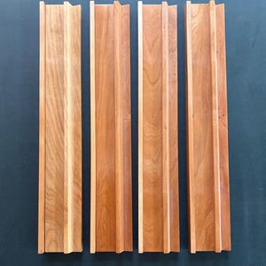 Ensemble de 4 racks de mahjong en cerisier de 20 po. | Poussoirs magnétiques image 5