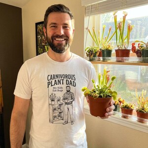Lustiges T-Shirt für Väter von fleischfressenden Pflanzen, Geschenkidee für Venusfliegenfallen-Fans, T-Shirt über insektenfressende Pflanzen