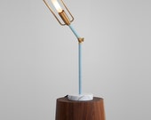 Brass Flexible Desk Lamp w/ Marble Base