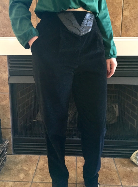 Velvet High Waisted Pants