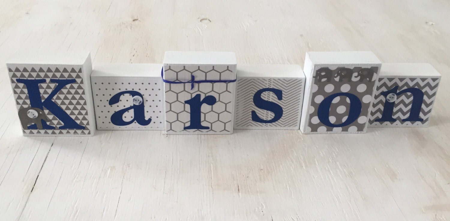 Boy Wood Name Blocks For Baby Nursery Room Modern With Boy Wood Name Blocks For Baby Nursery Room Modern With Arrow Theme Navy Gray Decor Shower Or Gift