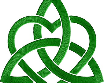 Irish Celtic Love Knot Embroidery Design - EMBROIDERY DESIGN FILE - Instant download - 2 sizes - Dst Hus Jef Pes Vp3 Exp formats