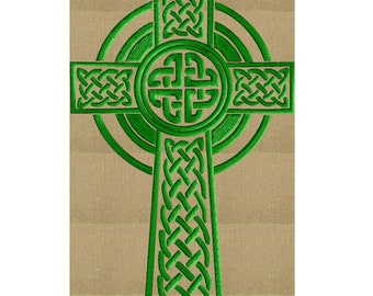 Irish Celtic cross - EMBROIDERY DESIGN FILE - Instant download - Hus Dst Exp Jef Pes Vp3 formats