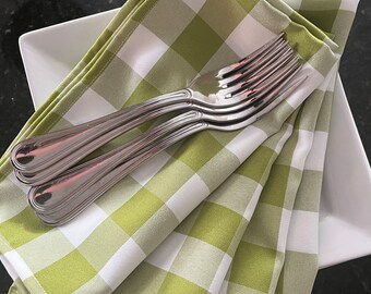 Buffalo Check Cloth Napkin  Set of 4 - MORE COLORS - 18 inch 20 inch or 24 inch - Monograms Personalization available