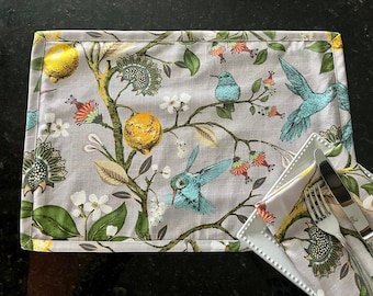 Custom Lemon Hummingbird Placemat - Premium American Cotton - Holiday Easter Passover