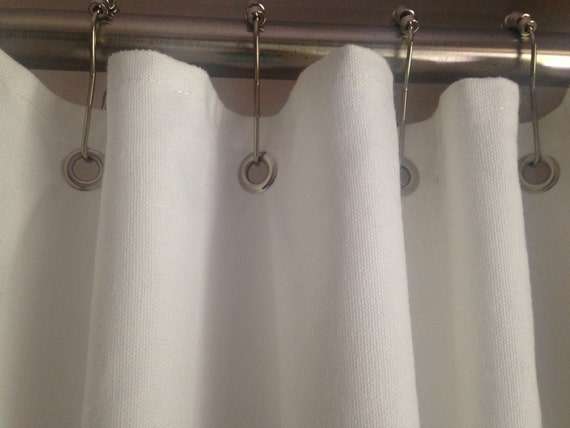 Custom Shower Curtain Grommet Top Nautical Spa Hotel Etsy