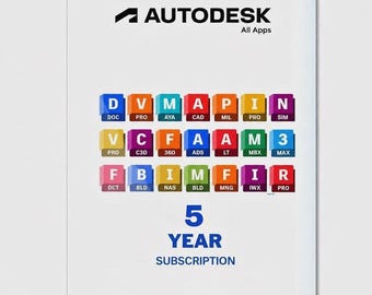 Autodesk All Apps 5-årsprenumeration | CAD- och 3D-designprogrampaket – 100 % äkta
