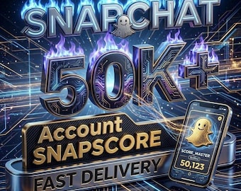 Cuenta de Snapchat con 50k puntos Snapscore - Entrega rápida