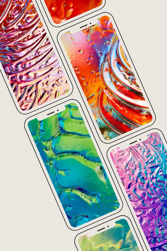 5 Pk - Textured Abstract iPhone Wallpapers - Variety Pack 8