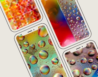 5er-Pack – Einzigartige iPhone-Hintergrundbilder mit Mustern