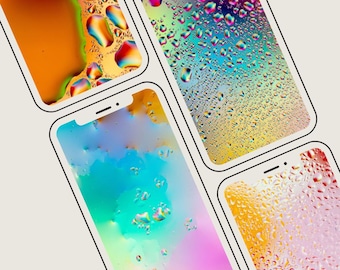 5 Pk - Wassertropfen Abstrakte iPhone Wallpapers