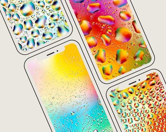 5 Pk - Wassertropfen Abstrakte iPhone Wallpapers